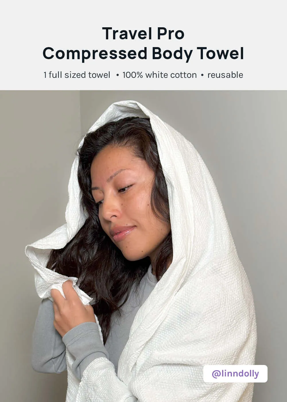 AOA Compressed Full-Sized Bath Towel