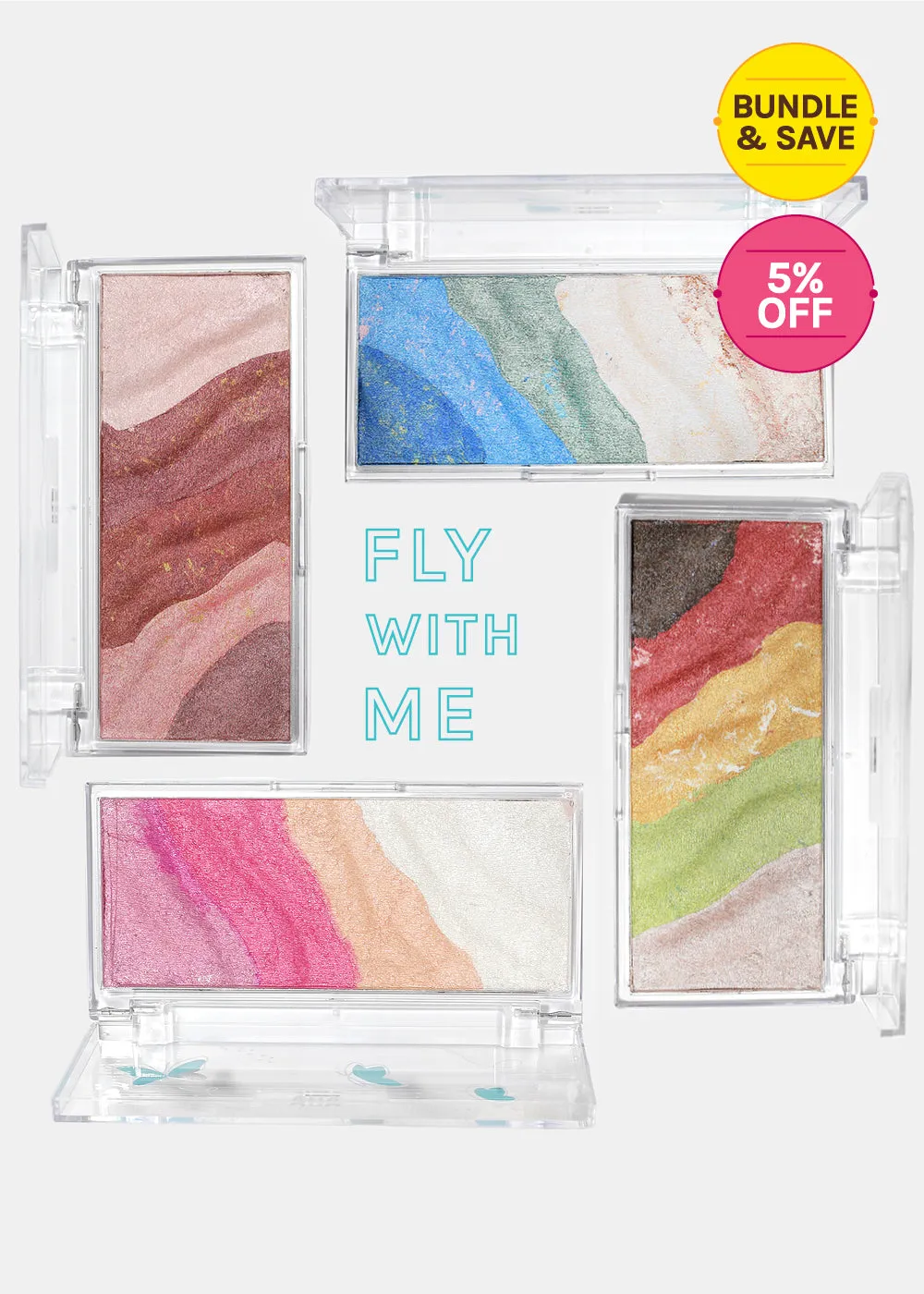 AOA Fly with Me Baked Eyeshadow  Blush Highlighter