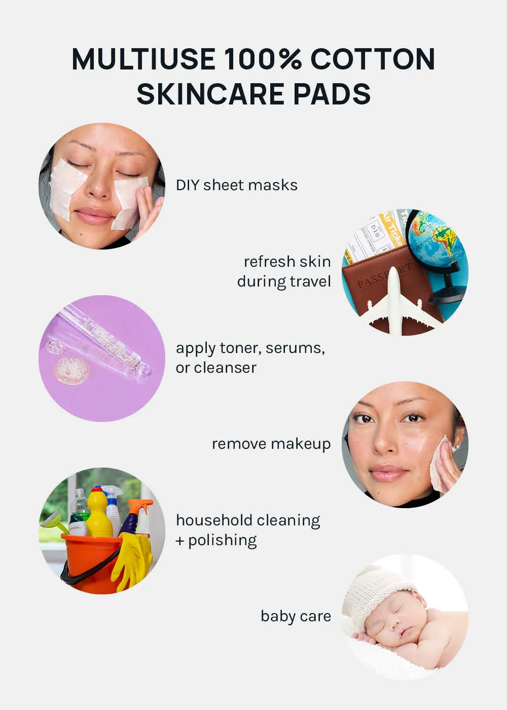 AOA Skin Clean Cotton Skincare Pads