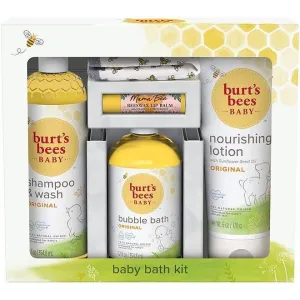 BurtS Bees Baby Bath Kit Gift Set, 5 Pieces