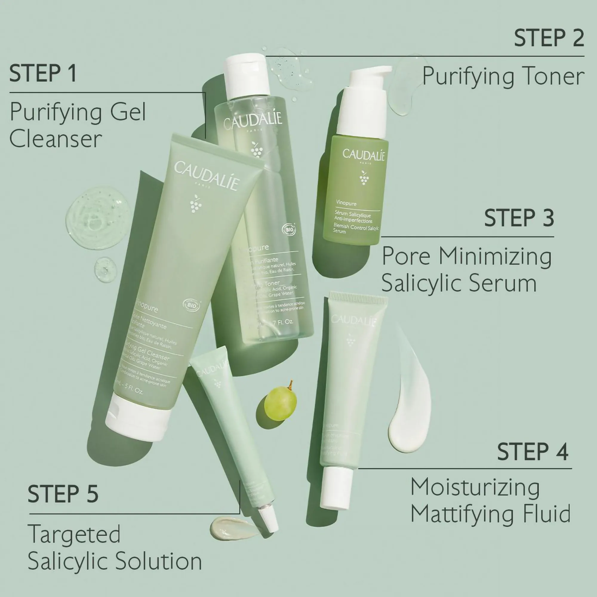 Caudalie Vinopure Pore Purifying Gel Cleanser