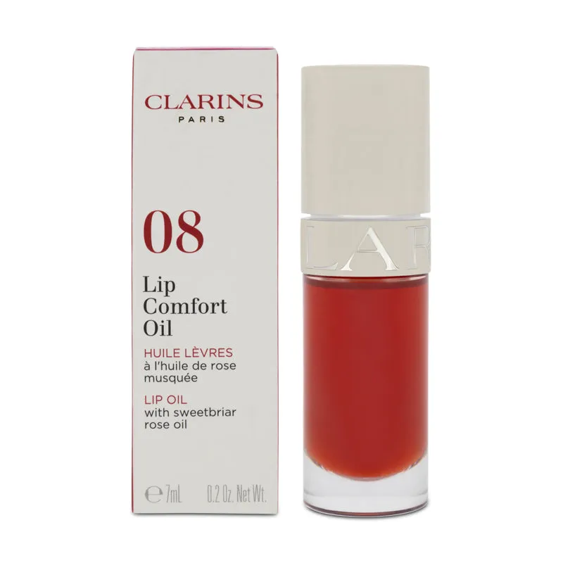 Clarins Lip Comfort Oil Balm Red - 08 Strawberry