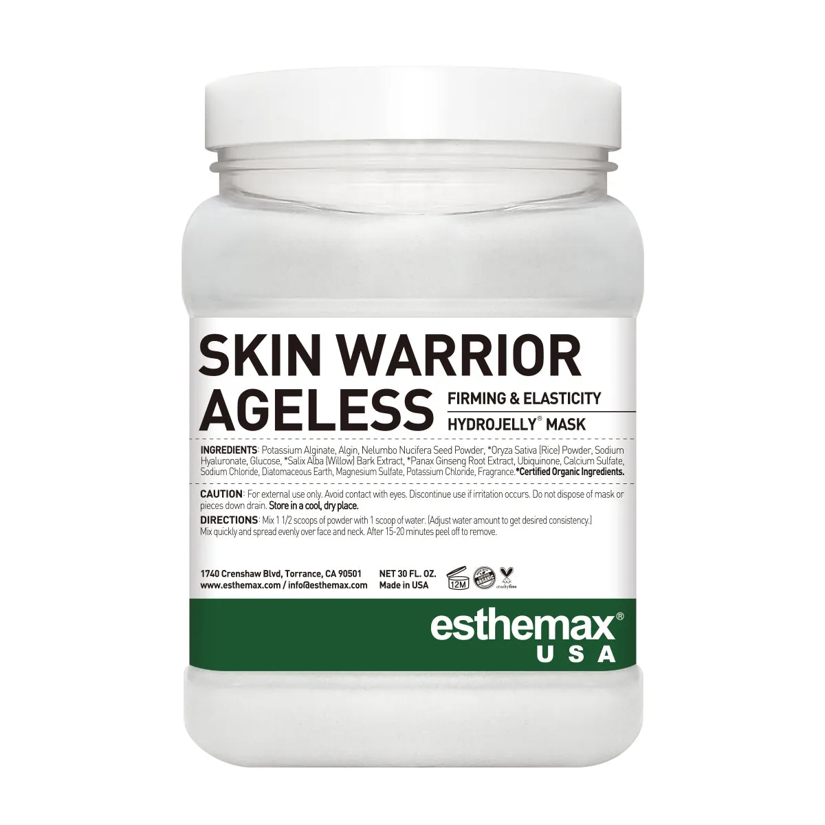 ESTHEMAX  HYDROJELLY MASKS NATURAL (SKIN WARRIOR AGELESS)
