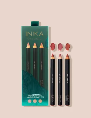 INIKA Organic All Natural Lipstick Crayon Trio Inika Organic