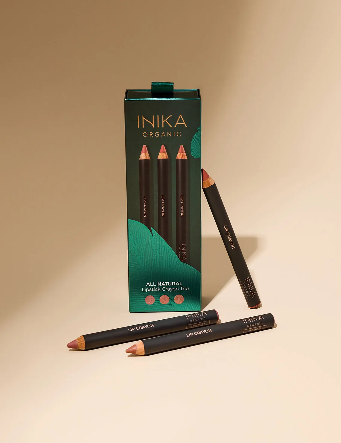 INIKA Organic All Natural Lipstick Crayon Trio Inika Organic