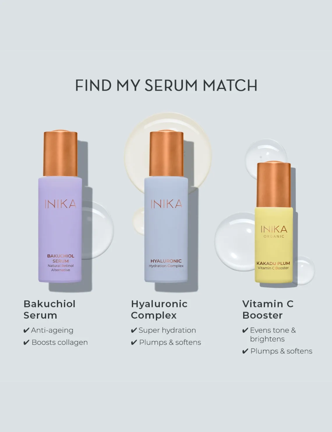 INIKA Organic Bakuchiol Serum Natural Retinol Alternative Inika Organic