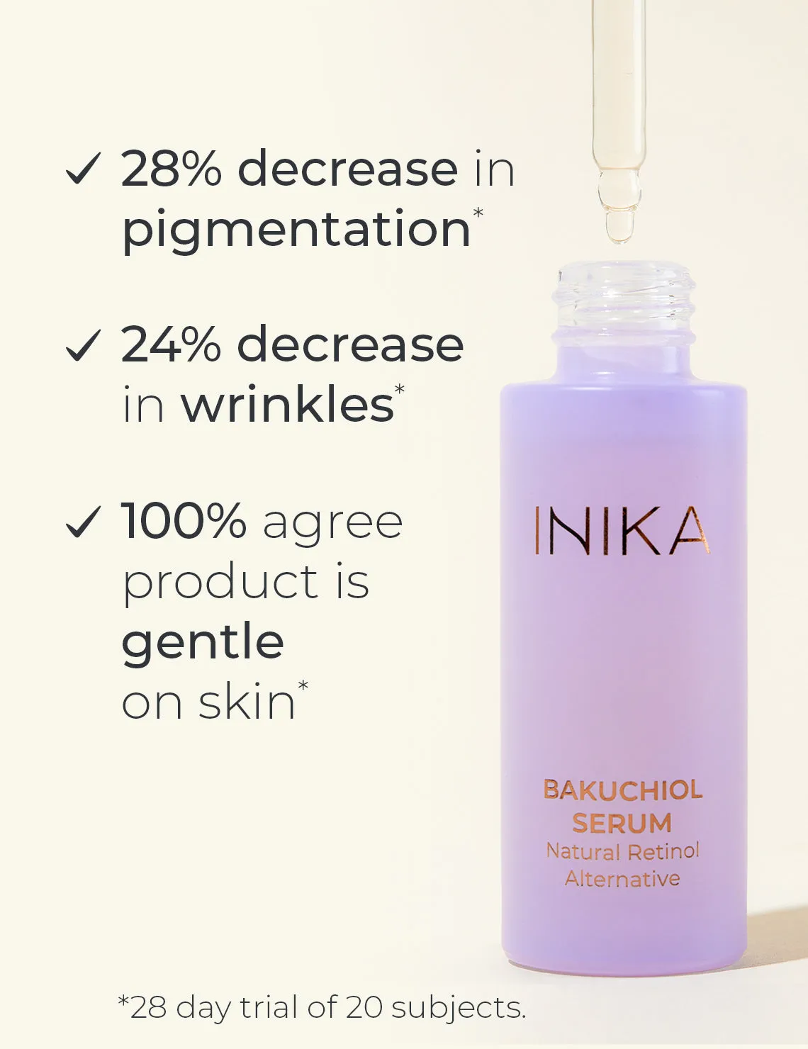 INIKA Organic Bakuchiol Serum Natural Retinol Alternative Inika Organic