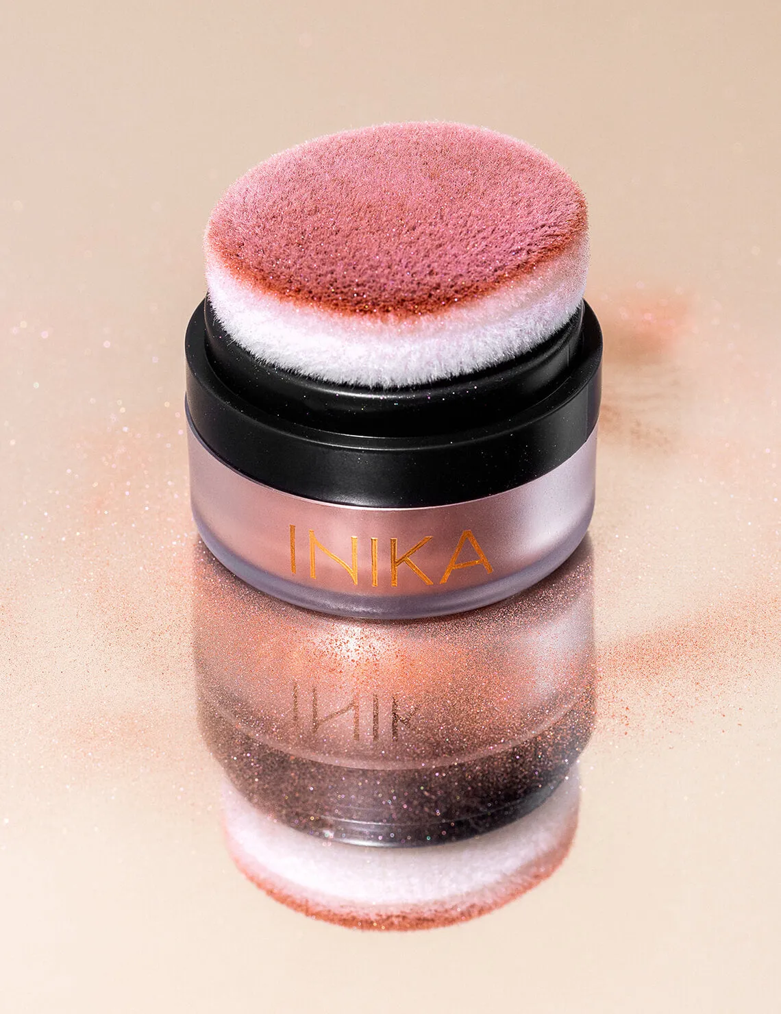 INIKA Organic Mineral Blush Puff Pot (Rosy Glow) Inika Organic
