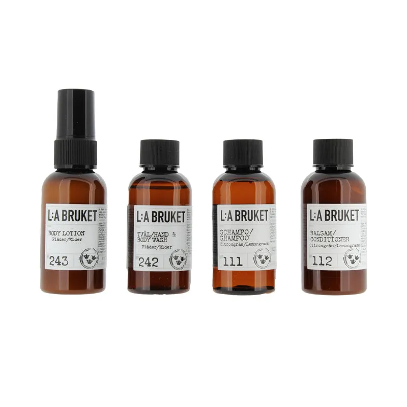 LA Bruket Travel Essentials For Body & Hair 4 x 55ml