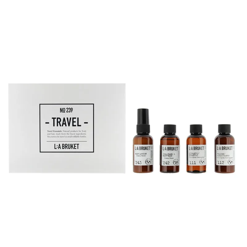 LA Bruket Travel Essentials For Body & Hair 4 x 55ml