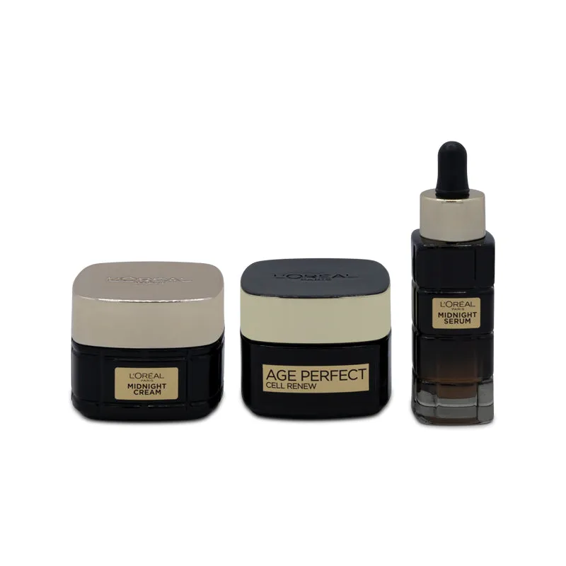 L'Oreal Age Perfect Cell Renew Creams 50ml x 2 Serum 30ml Set (Blemished Box)