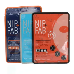 Nip Fab Face Mask Set Glycolic Fix   Dragon's Blood (Blemished Box)