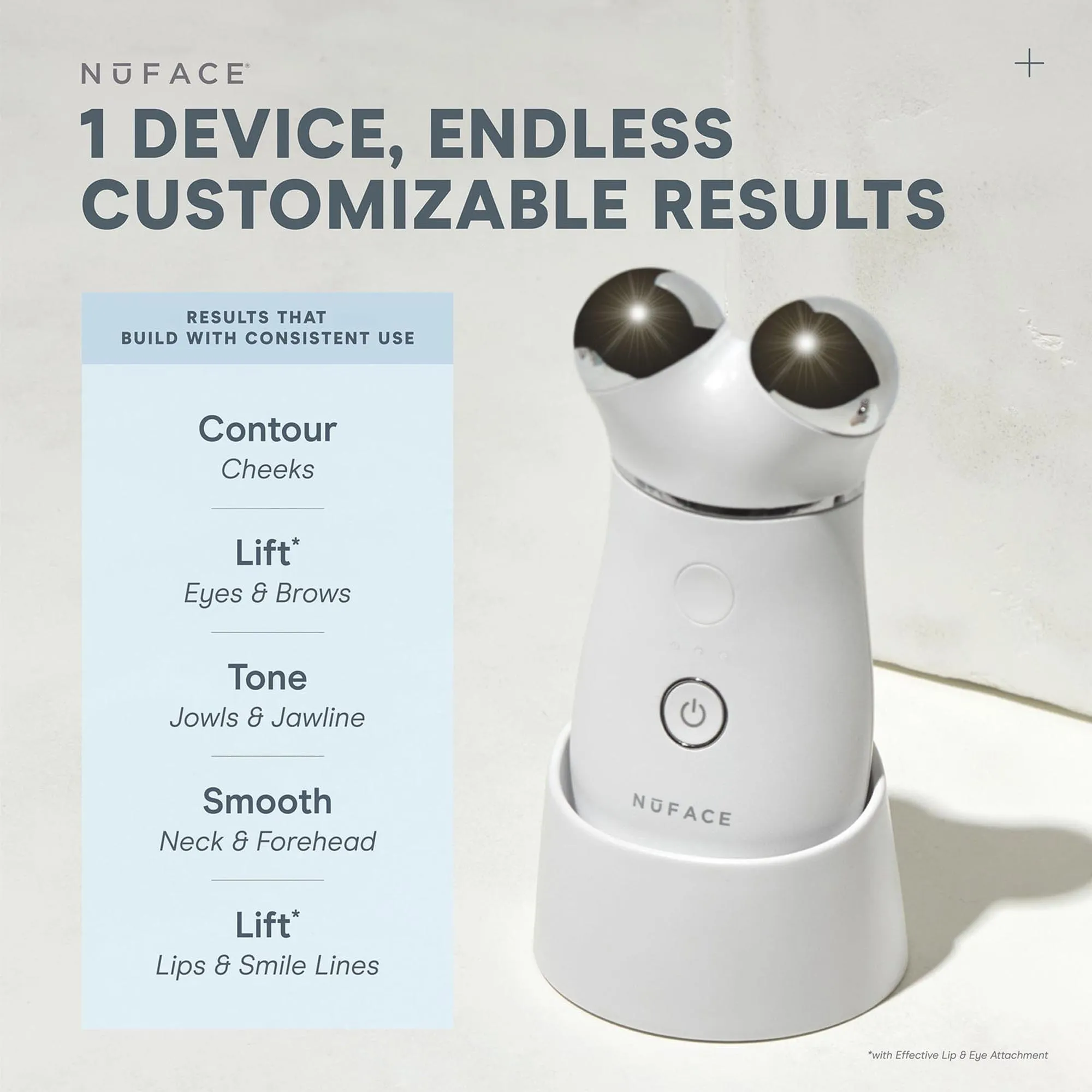Nuface Trinity  With Wrinkle Reducer Attachment Kit