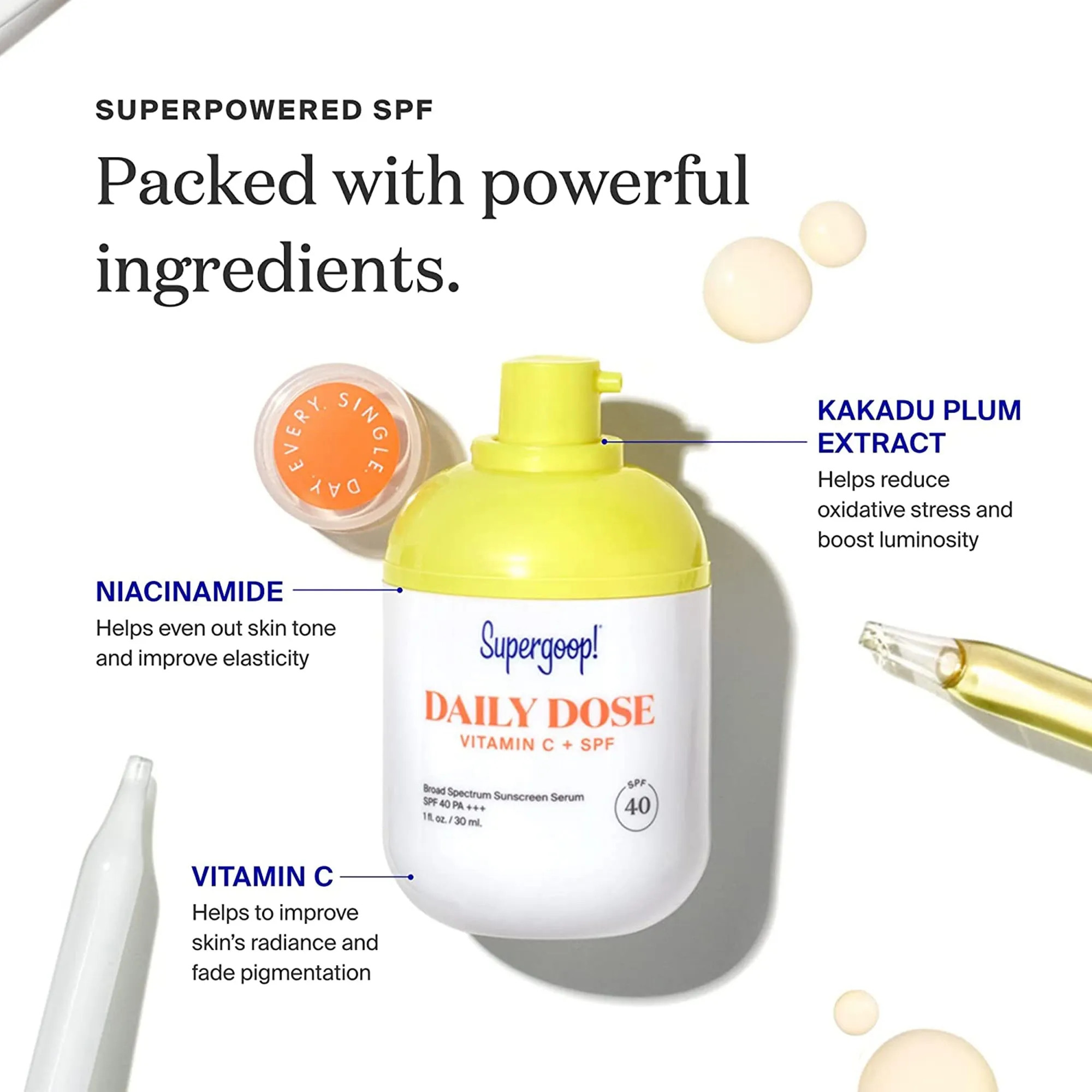 Supergoop!  Daily Dose SPF 40   Vitamin C Serum