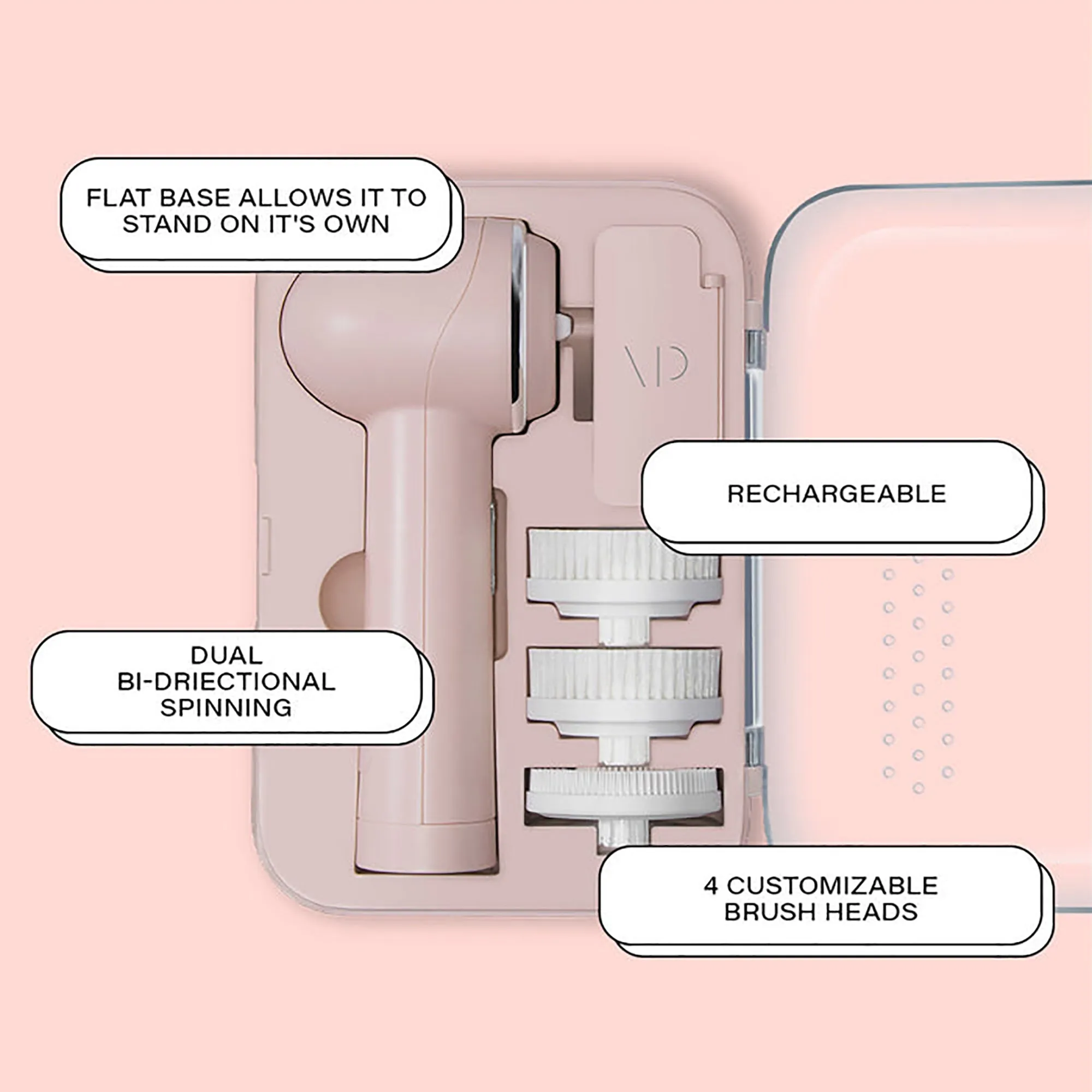 Vanity Planet Raedia 2.0 | Facial Cleansing Brush   Body Brush Head