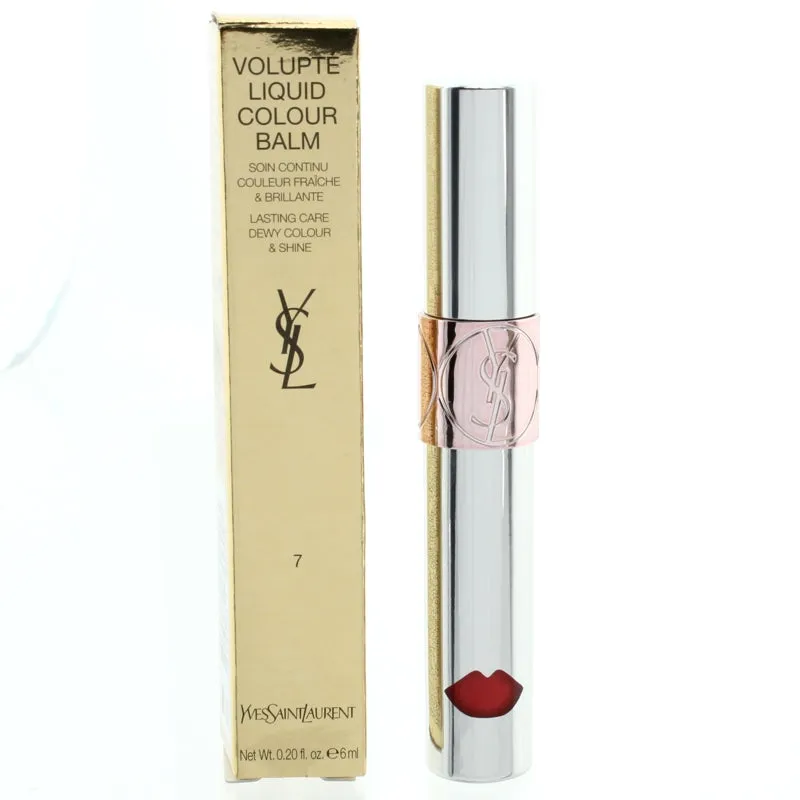 YSL Volupte Liquid Lip Gloss Balm in Grab Me Red